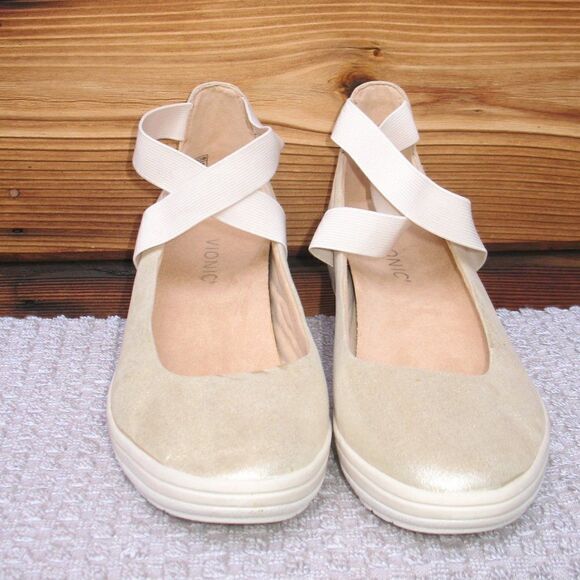 NWOB Vionic Ellery Ankle Wrap Wedge Platform Shoes - Picture 2 of 10